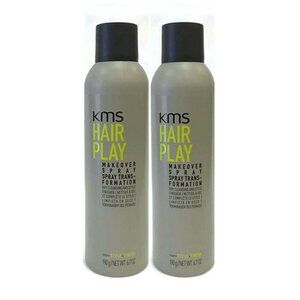 KMS Hair Play Makeover Spray 6.7oz new package (Pack of 2)